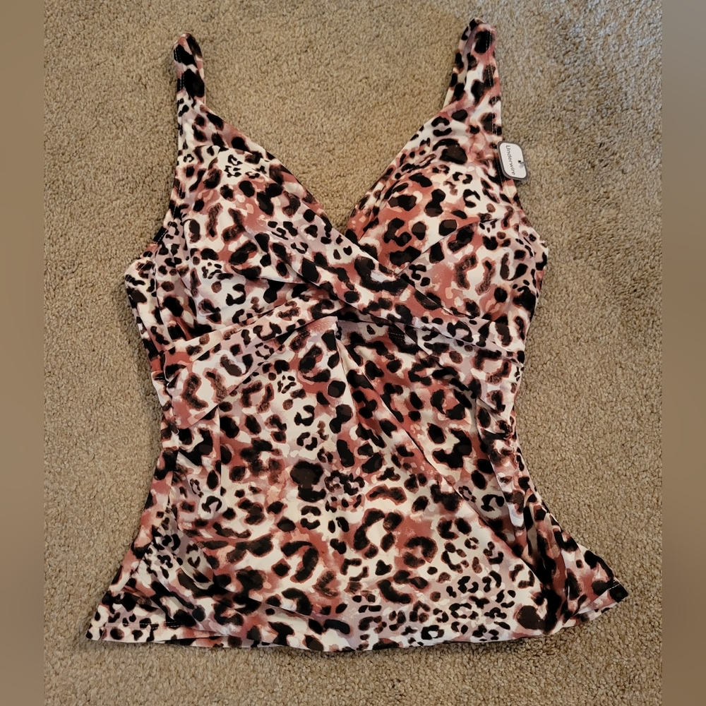 Time and Tru Tankini Swim Top